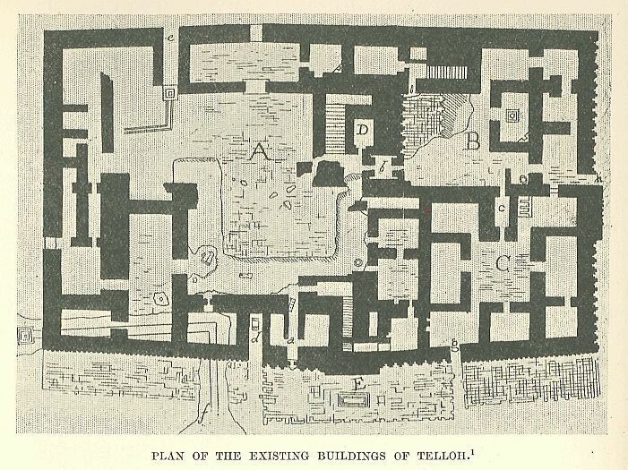 250.jpg Plan of the Existing Buildings Of Telloh. 
